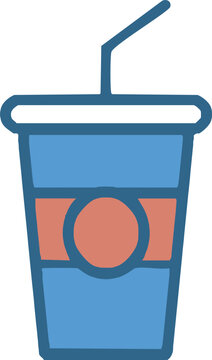 soda cup with straw
