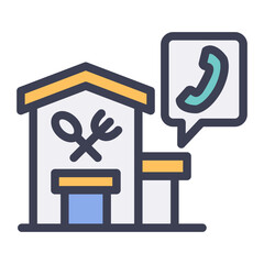 restaurant contact filled style