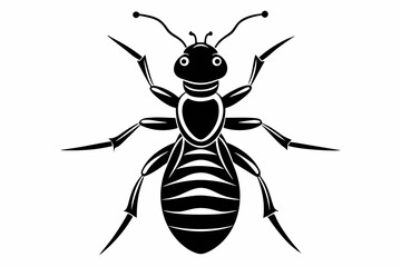 termite silhouette line art vector illustration