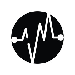 Pulse icon design template