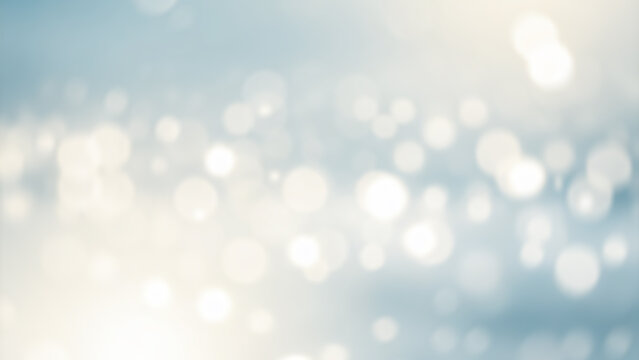 Fototapeta Abstract background with blurred lights in shades of blue and white. Luxurious background with stunning bokeh light, Design for both web and print display background.