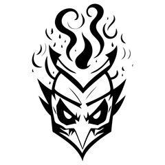 Infernal Creature Graphic Element for Dark Design