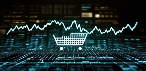 Naklejka premium stock market chart