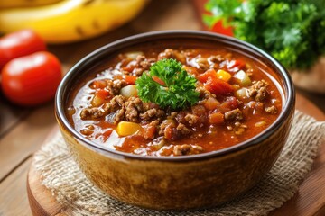 Hearty Beef Stew in Bowl