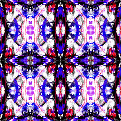 Fototapeta premium Hand painted digital watercolor seamless pattern