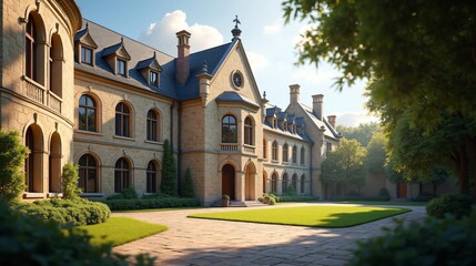 Exterior of a Beautiful Architectural Structure