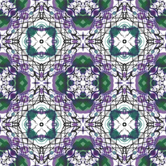 Hand painted digital watercolor seamless pattern