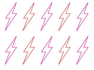 flash, lightning bolt, icon,silhouette vector electric, power, energy, symbol, vector, illustration on white background