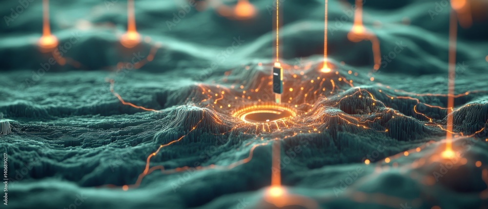 Poster exploring the integration of artificial intelligence into daily technology systems and its impact on
