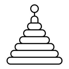 pyramid outline icon