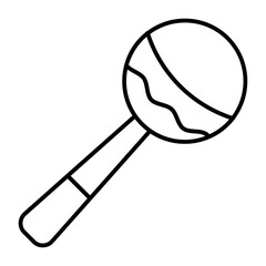 rattle outline icon