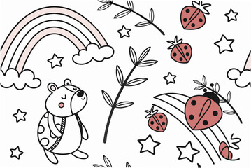 flowers and butterflies