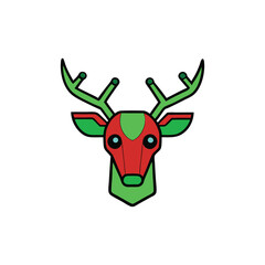 christmas reindeer with blank sign