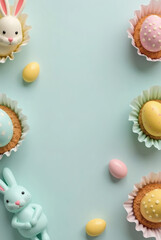 Easter background- postcard