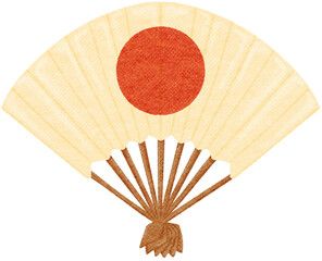 japanese fan red sun childrens day..