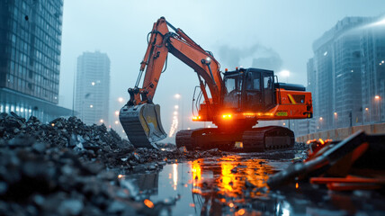 Dismantling of a decommissioned bridge using precision demolition machinery, cinematic depth and lighting