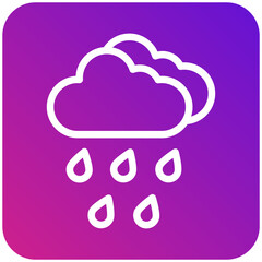 Heavy Rain Vector Icon Design Illustration