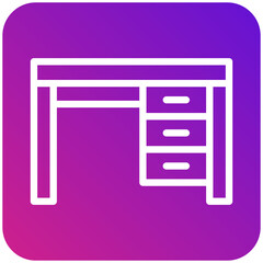 Desk Vector Icon Design Illustration