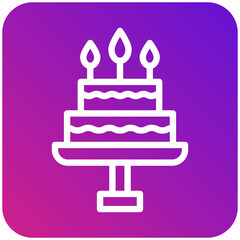 cake Vector Icon Design Illustration