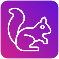 Squirrel Vector Icon Design Illustration