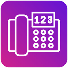 Telephone Vector Icon Design Illustration