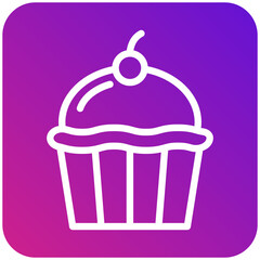Cupcake Vector Icon Design Illustration