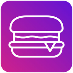 Hamburger Vector Icon Design Illustration