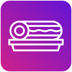 Roll cake Vector Icon Design Illustration