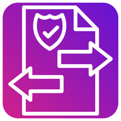 File transfer Vector Icon Design Illustration