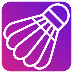 Shuttlecock Vector Icon Design Illustration