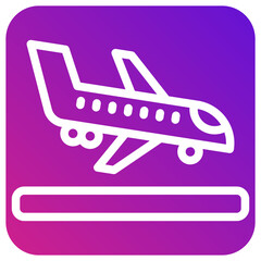 Landing Vector Icon Design Illustration