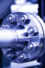 Close up of the flange