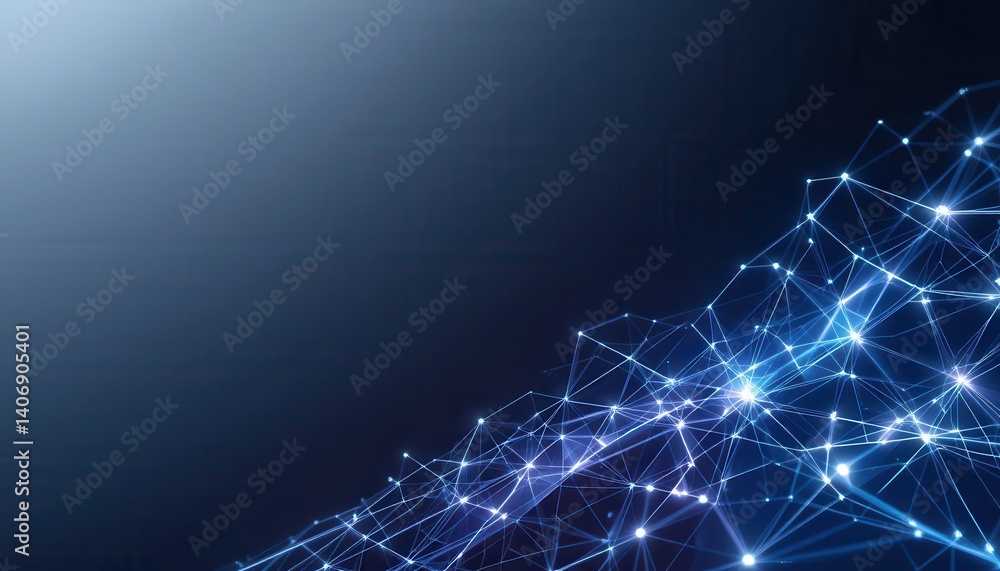 Aufkleber Intricate network of connected lines representing digital connectivity and modern technology concepts