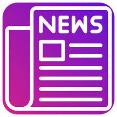Newspaper Vector Icon Design Illustration