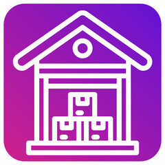 Warehouse Vector Icon Design Illustration
