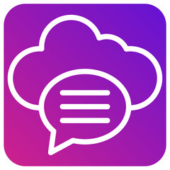 Chat bubble Vector Icon Design Illustration