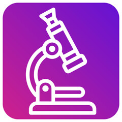 Microscope Vector Icon Design Illustration