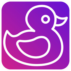 Rubber duck Vector Icon Design Illustration