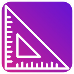 Set square Vector Icon Design Illustration