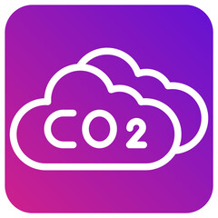 Co2 cloud Vector Icon Design Illustration