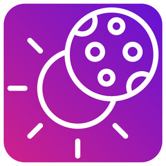 Eclipse Vector Icon Design Illustration