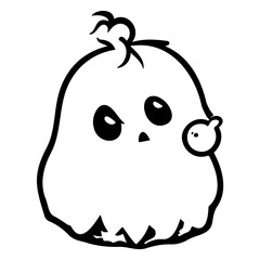 Playful Spooky Silhouette Character for Celebrations