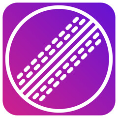 Cricket ball Vector Icon Design Illustration