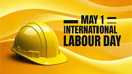 Yellow hard hat symbolizes International Labour Day on May 1st
