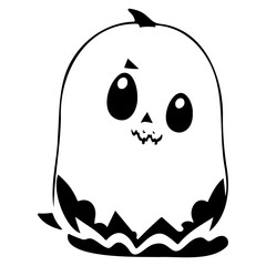 Adorable Halloween Pumpkin Character Decoration