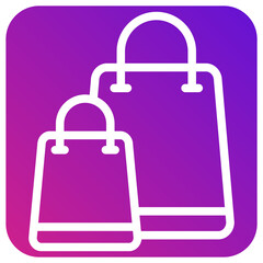 Shopping bag Vector Icon Design Illustration