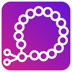 Beads Vector Icon Design Illustration