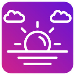 Morning Vector Icon Design Illustration