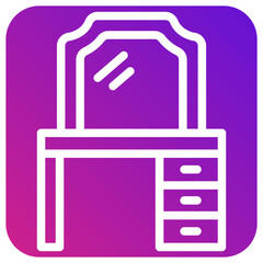 Dressing table Vector Icon Design Illustration