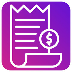 Receipt Vector Icon Design Illustration